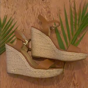 Michael Kors Jill Leather Wedge, Size 8.5